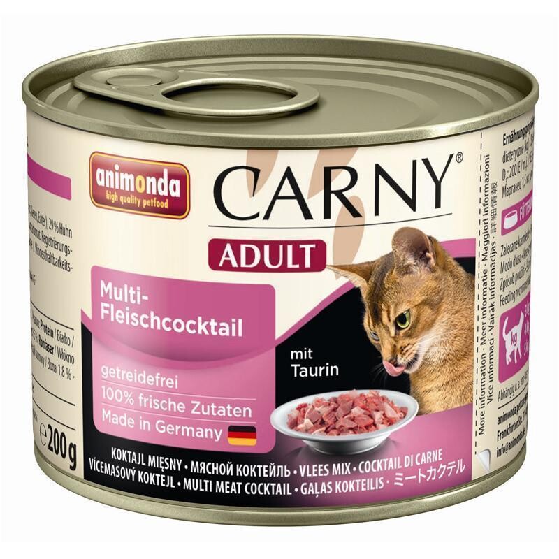 Animonda Carny Karışık Etli Yetişkin Kedi Konservesi 200 GR | SRC: Barcode: 4017721837026